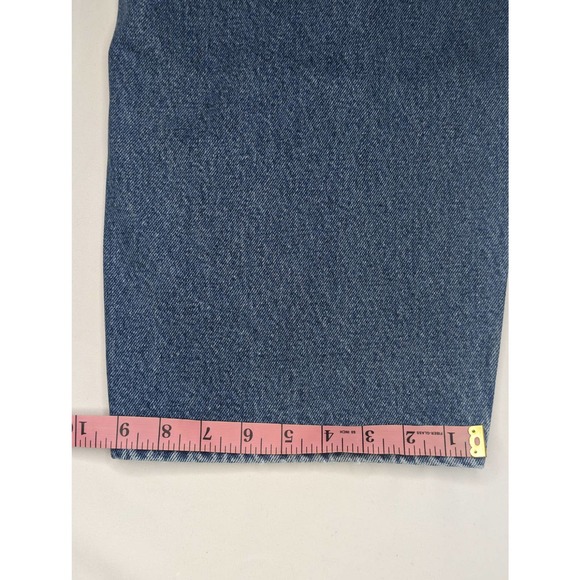 MENS CARHARTT B17 DST RELAXED FIT TAPERED LEG BLUE JEANS 50 X 30 - Picture 7 of 7